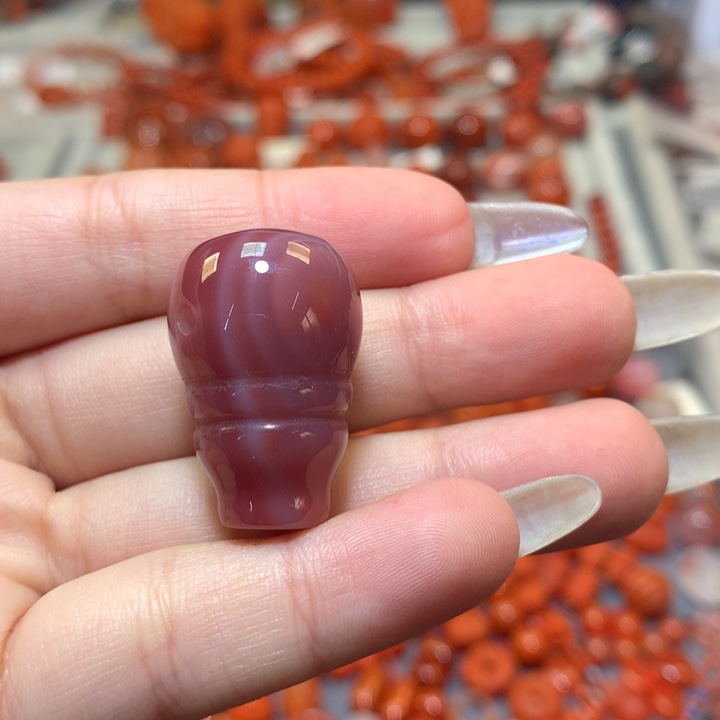 【闪购商品】南红玛瑙未镶嵌三通