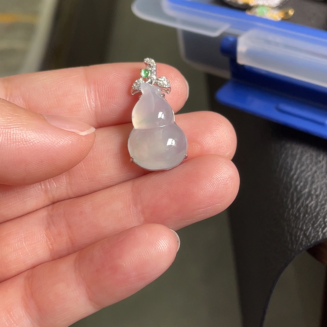 翡翠银S925镶嵌颈饰