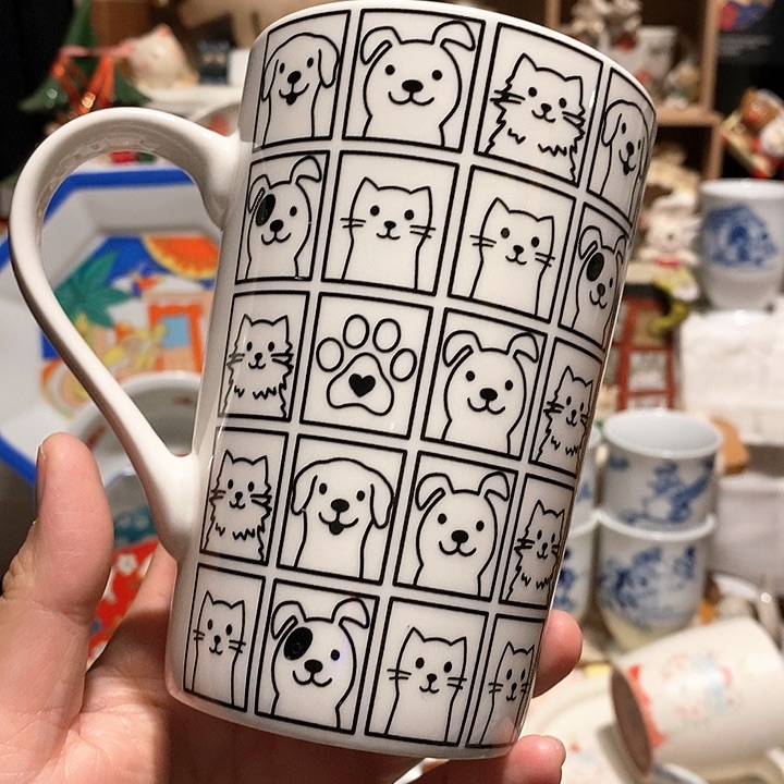 猫狗合影大号马克杯