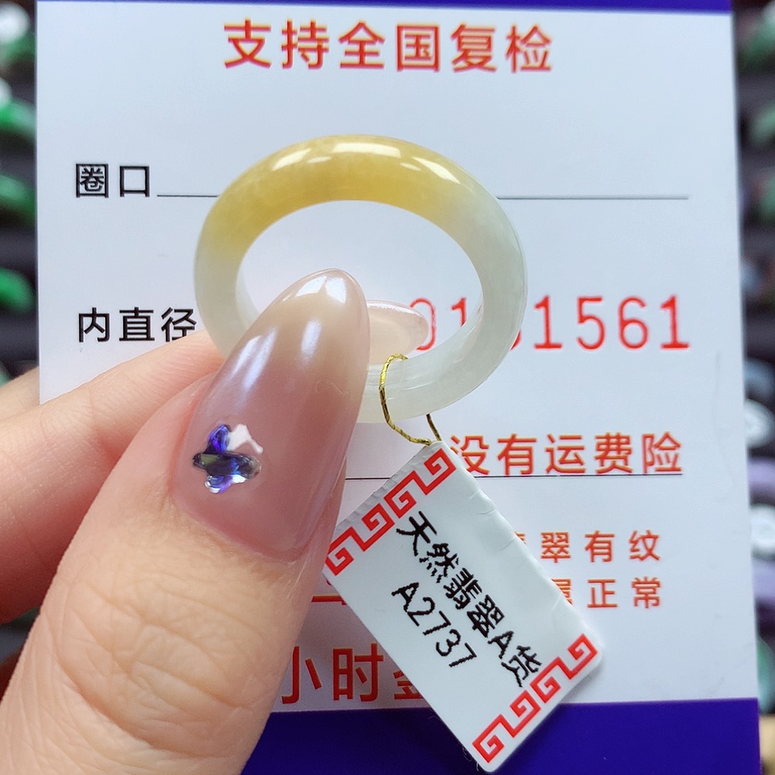 翡翠戒指未镶嵌画****画18号