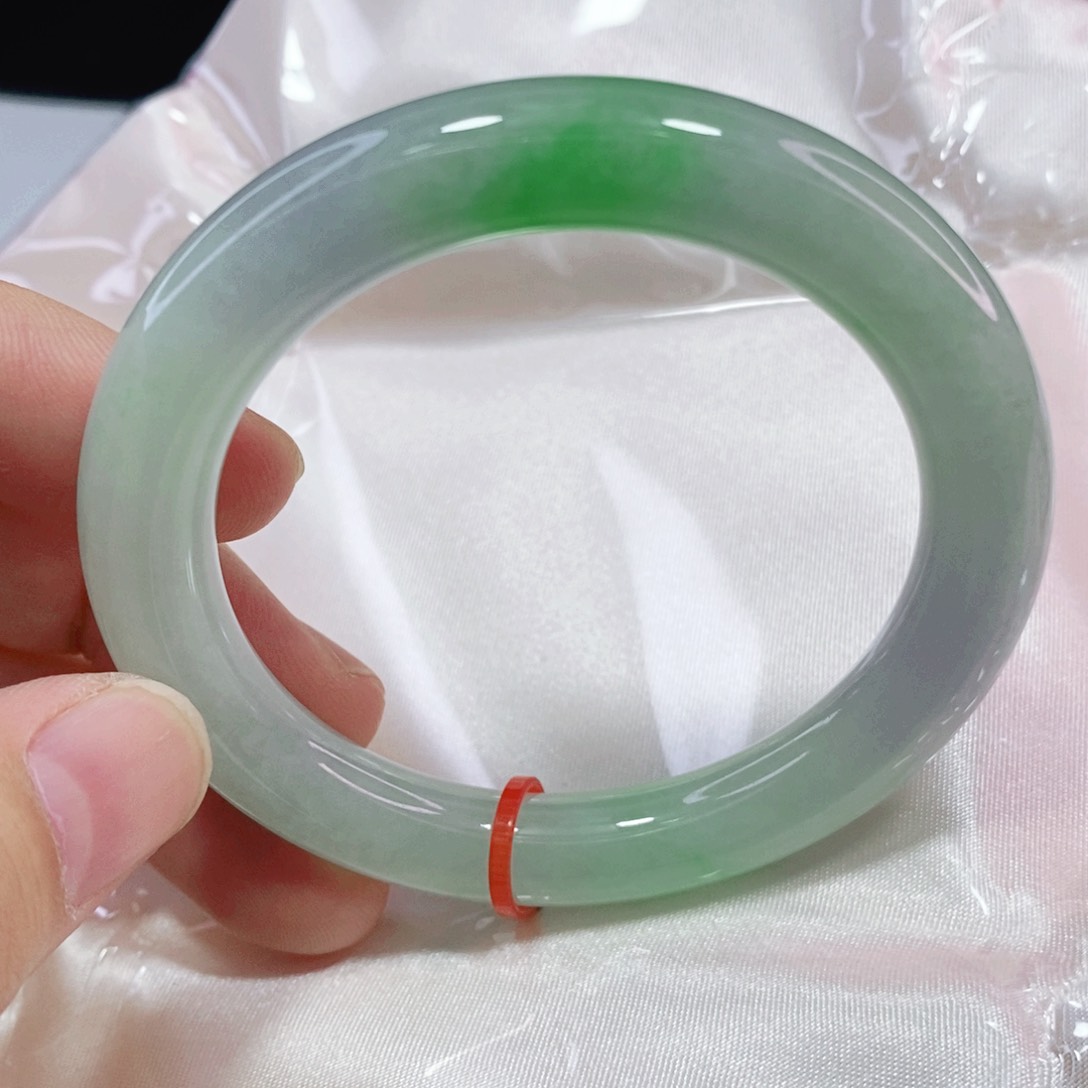 未镶嵌手镯翡翠53圈口圆条毕业强推