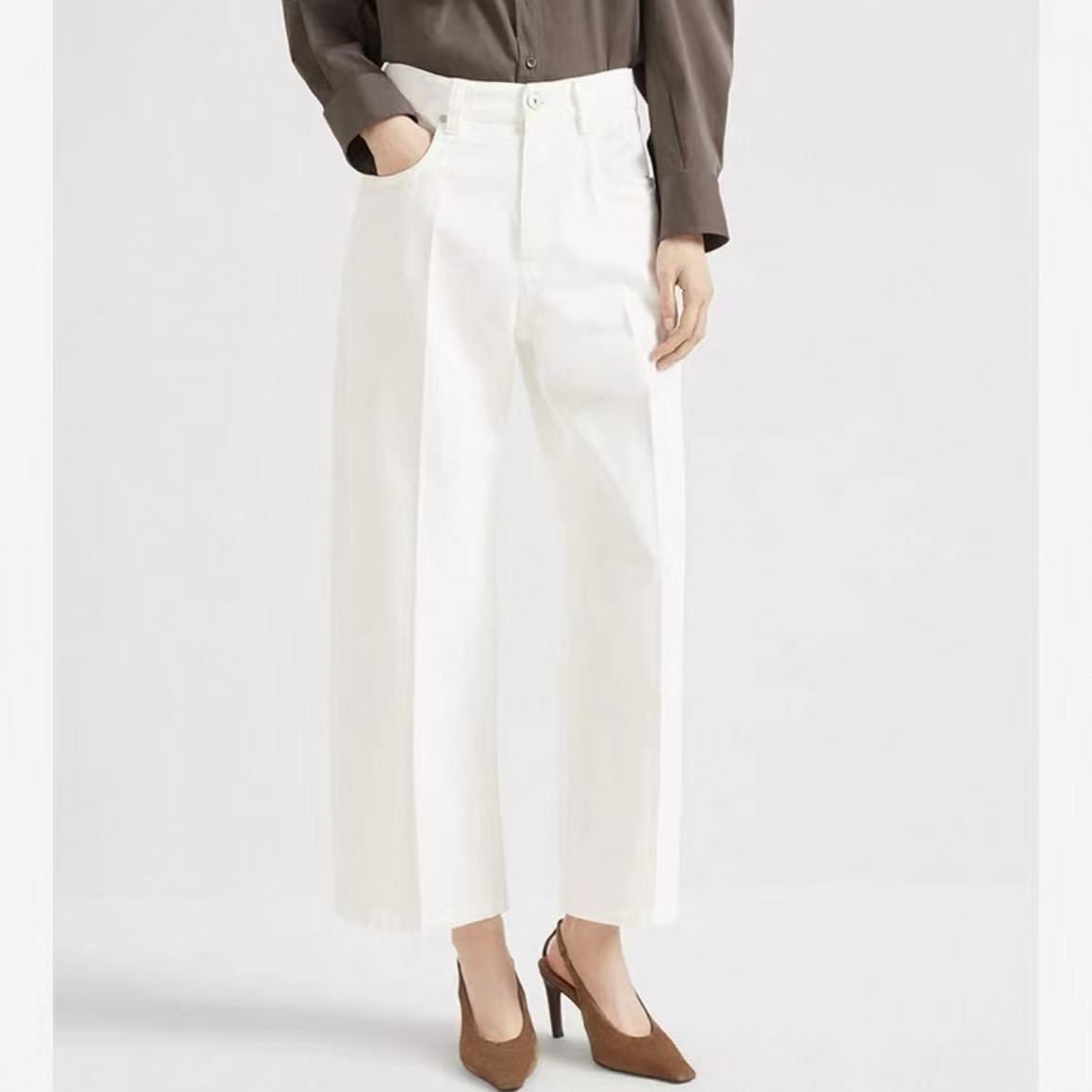  <老尚家111>休闲风常规款夏季女牛仔裤女装百搭长裤