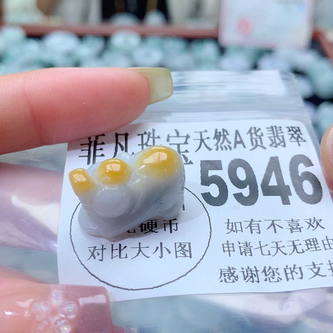 翡翠未镶嵌颈饰，