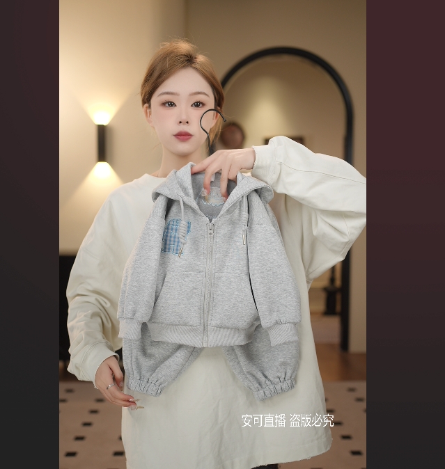 2025春季新款套装运动时尚休闲连帽宽松网红百搭88172