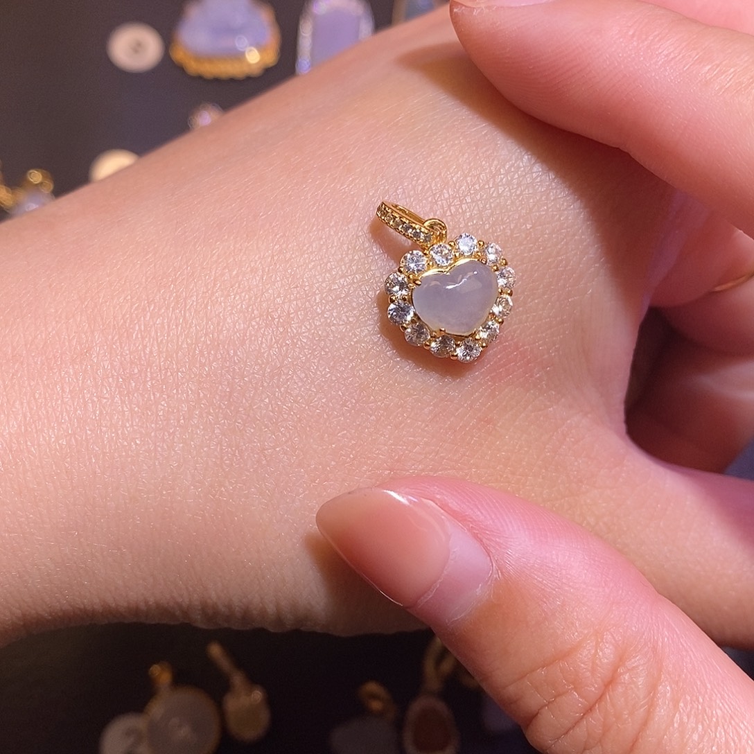 翡翠银S925镶嵌项链