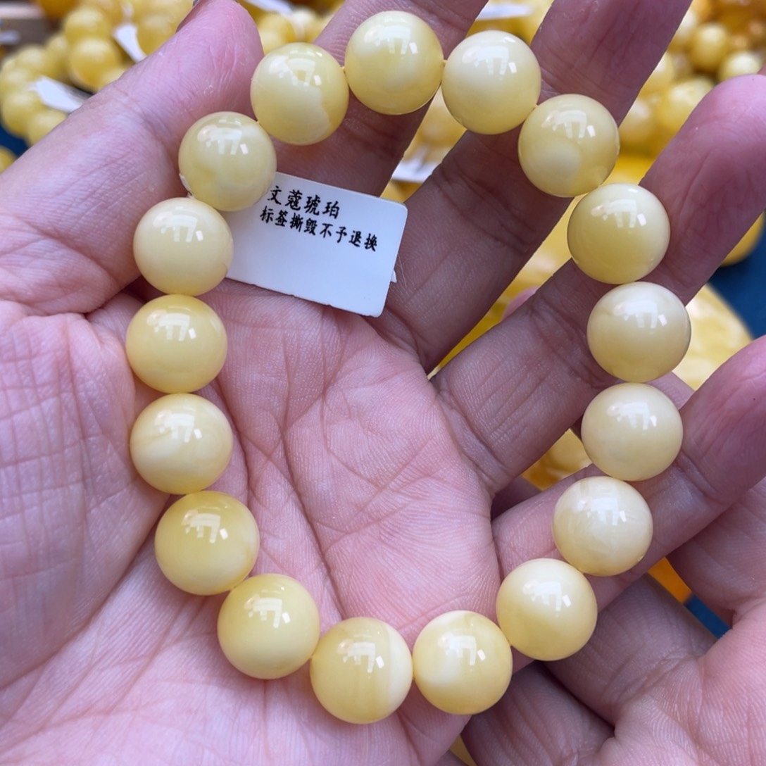 琥珀裸石未镶嵌琥珀蜜蜡12m m