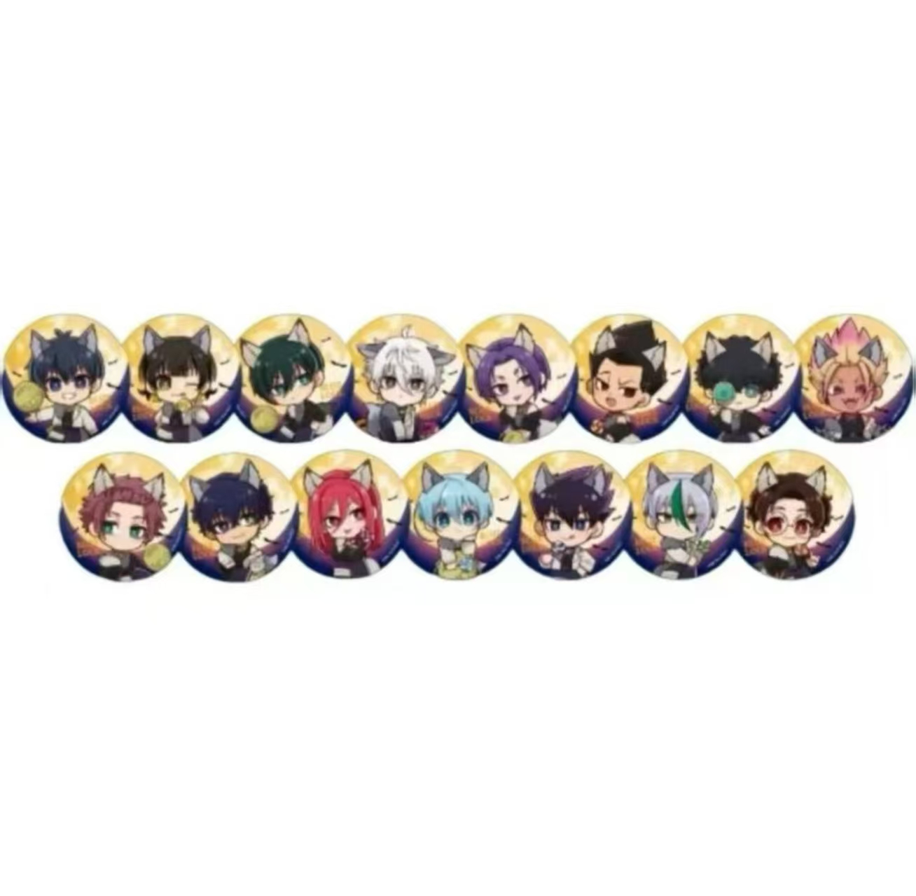 蓝色监狱 蓝锁万圣节狼人吧唧 徽章（盲盒代拆）