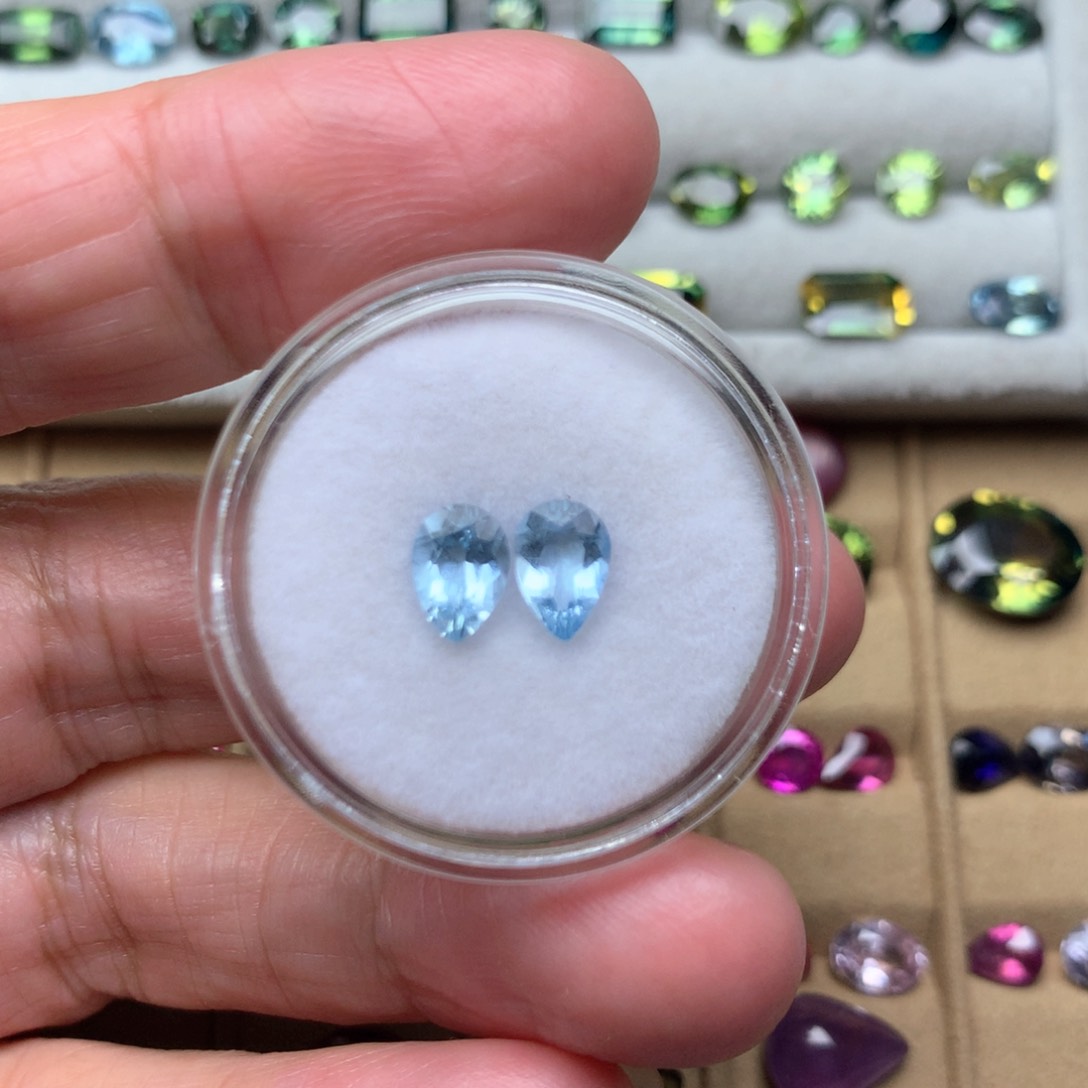 海蓝宝石裸石未镶嵌