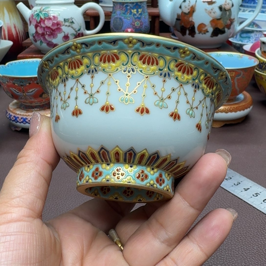 瓷片景德镇仿古手工制作精品展示