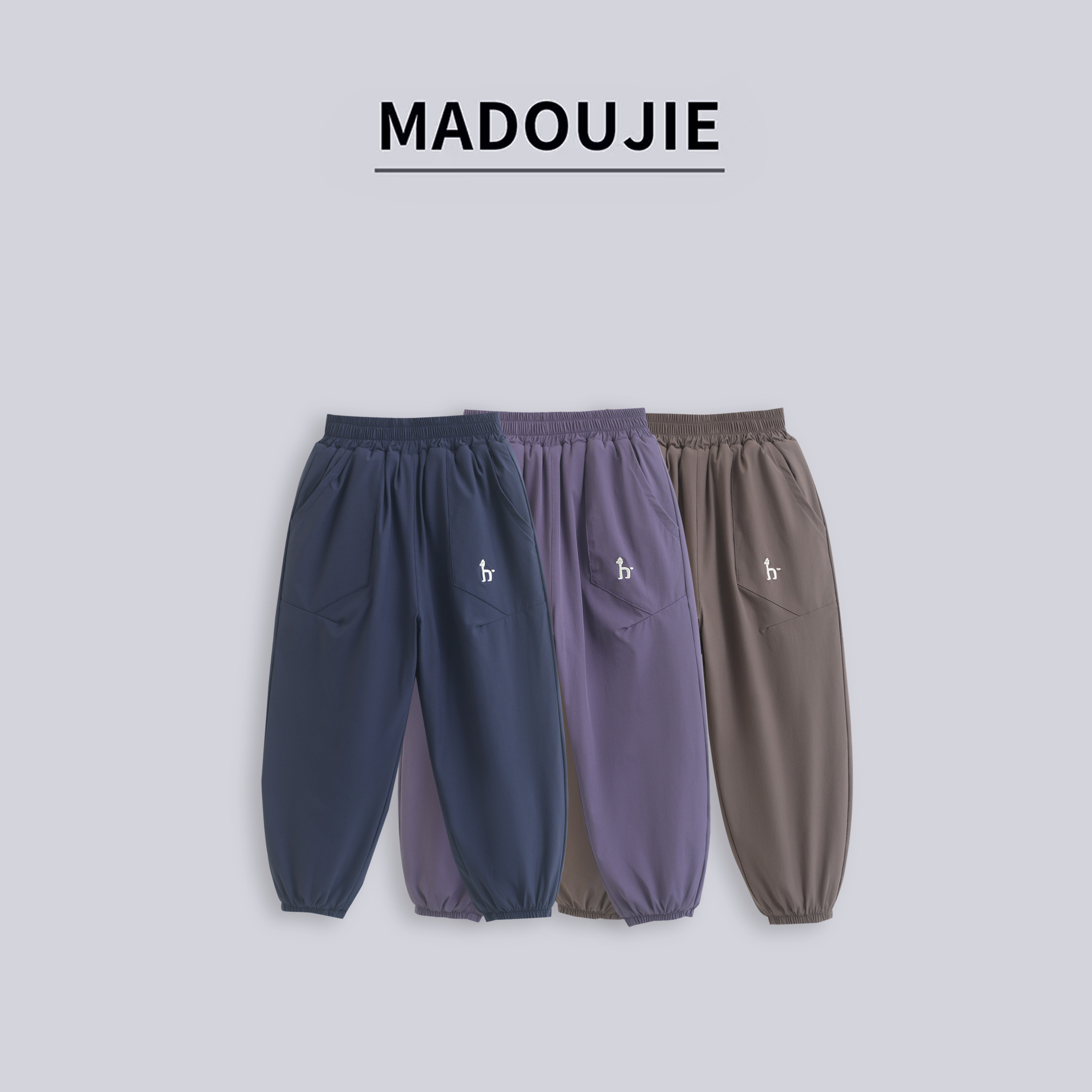 008【小狗刺绣】25秋冬款童装中大童加绒加厚机能工装裤JZ063