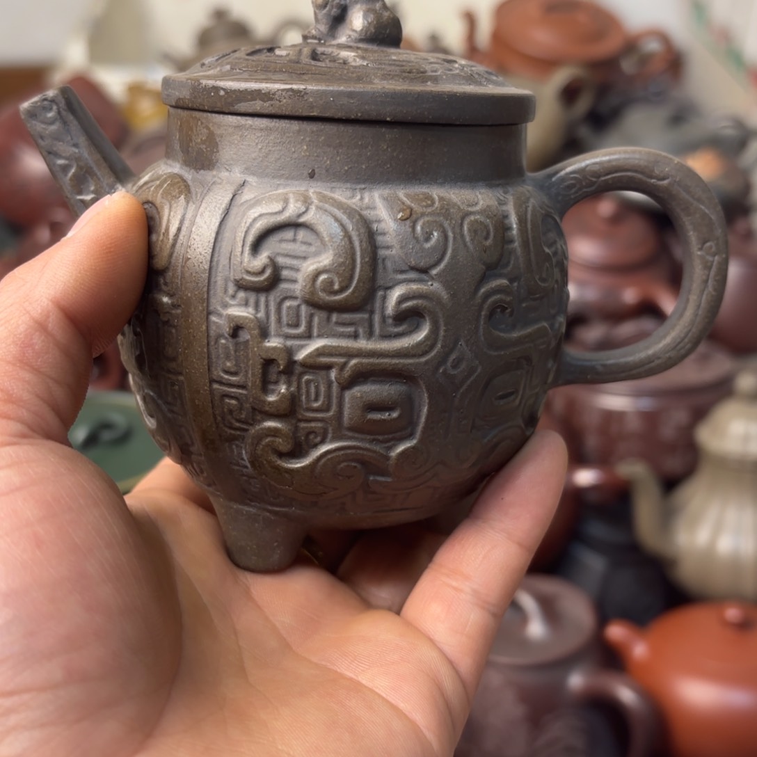 紫砂茶壶紫砂壶底部跳砂