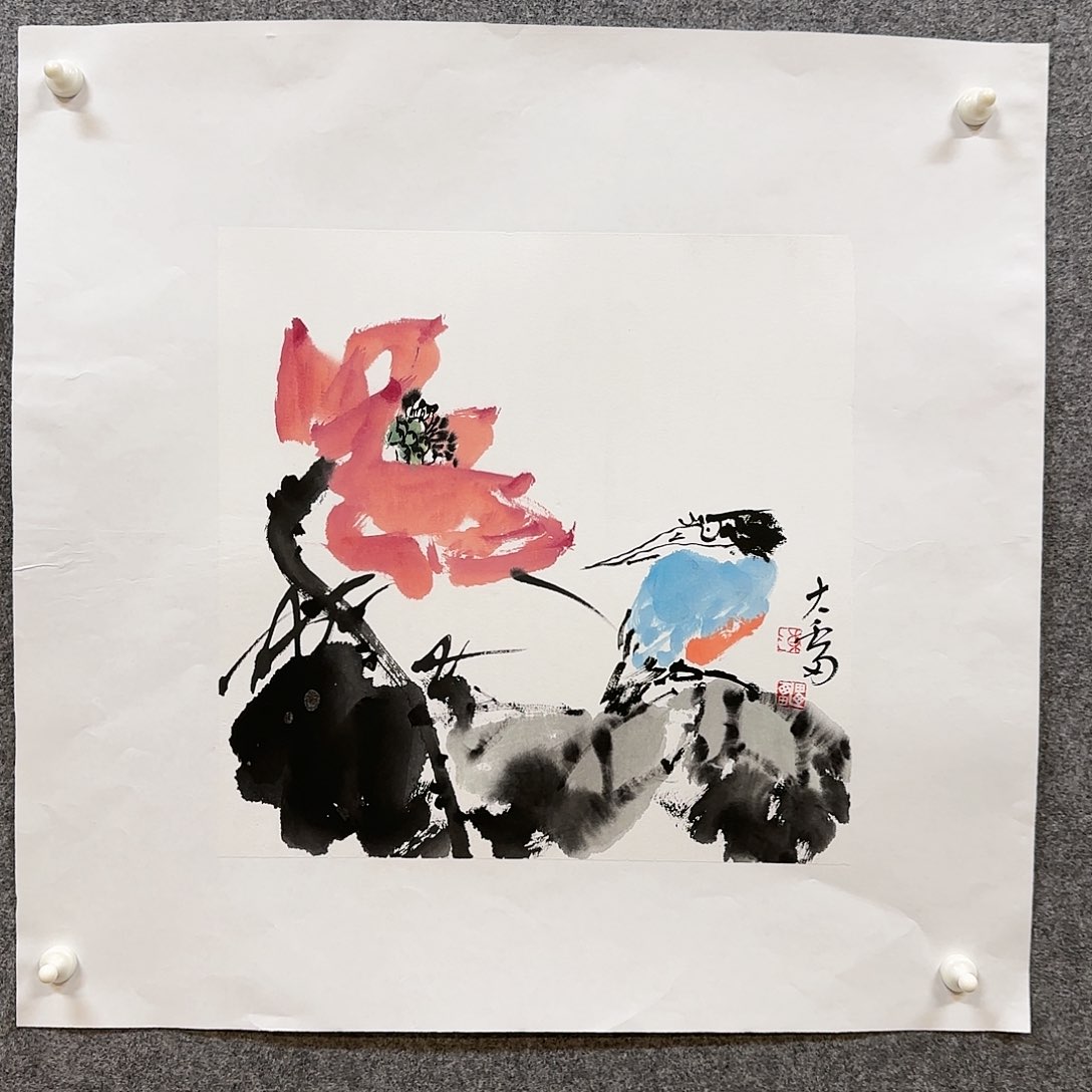 国画大雷老师手绘作品