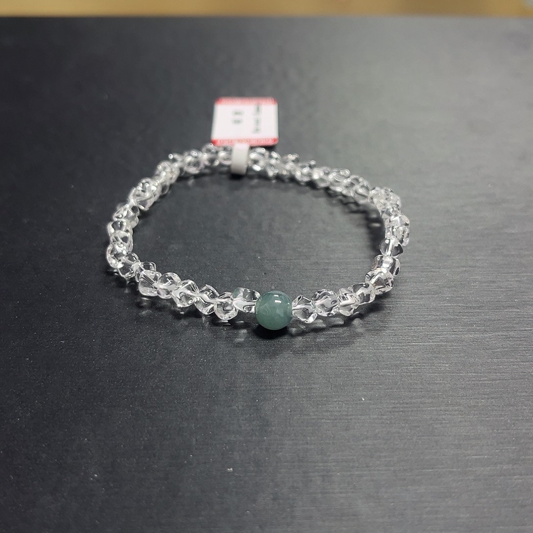 未镶嵌水晶手链白水晶设计款手串