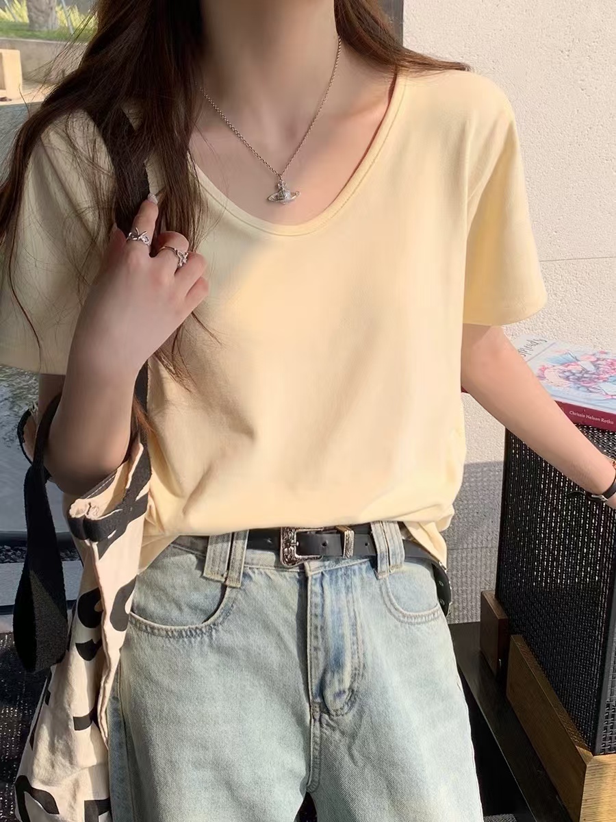 玲玲服饰【056】PL家 V领短袖T