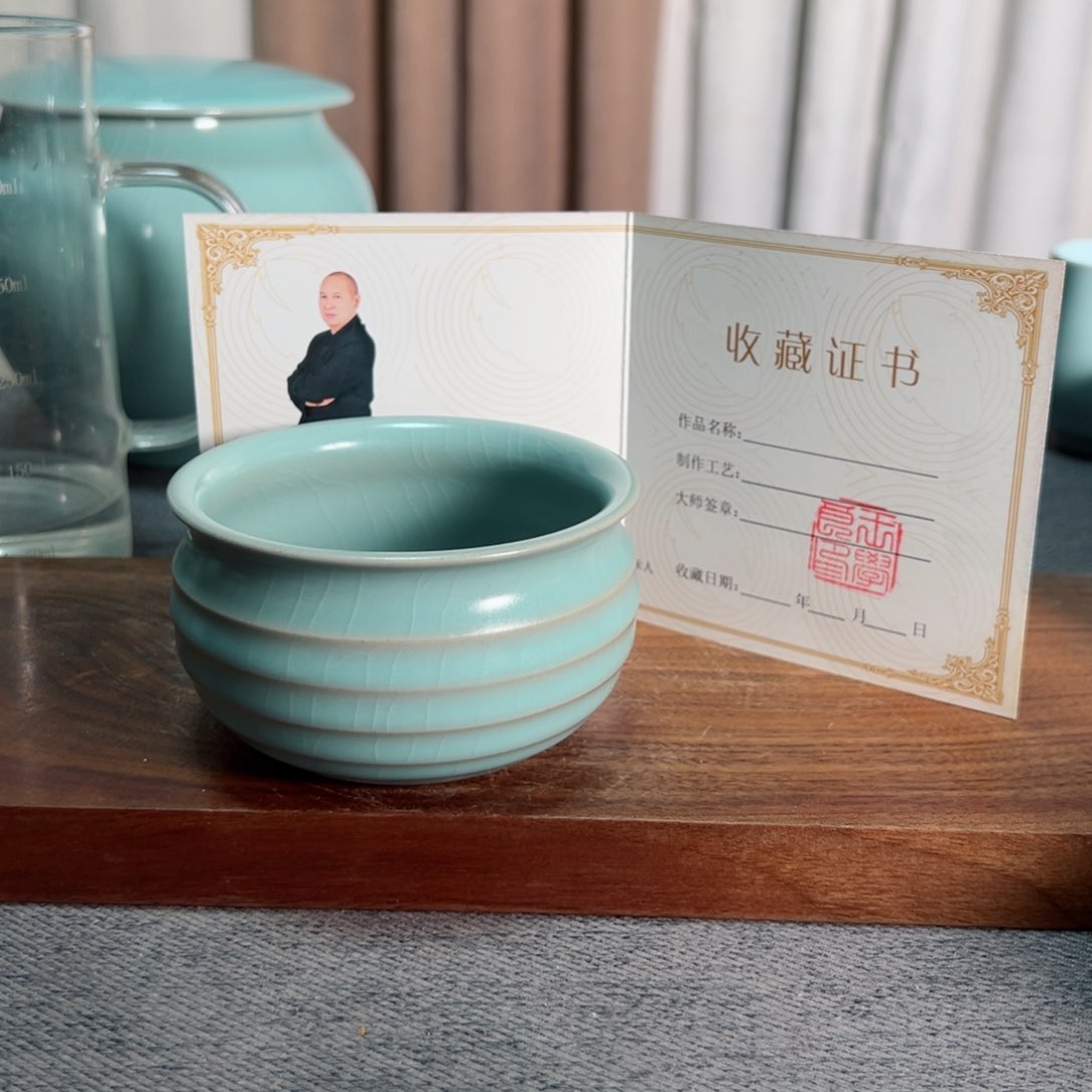 杯王学良老师弦纹缸杯