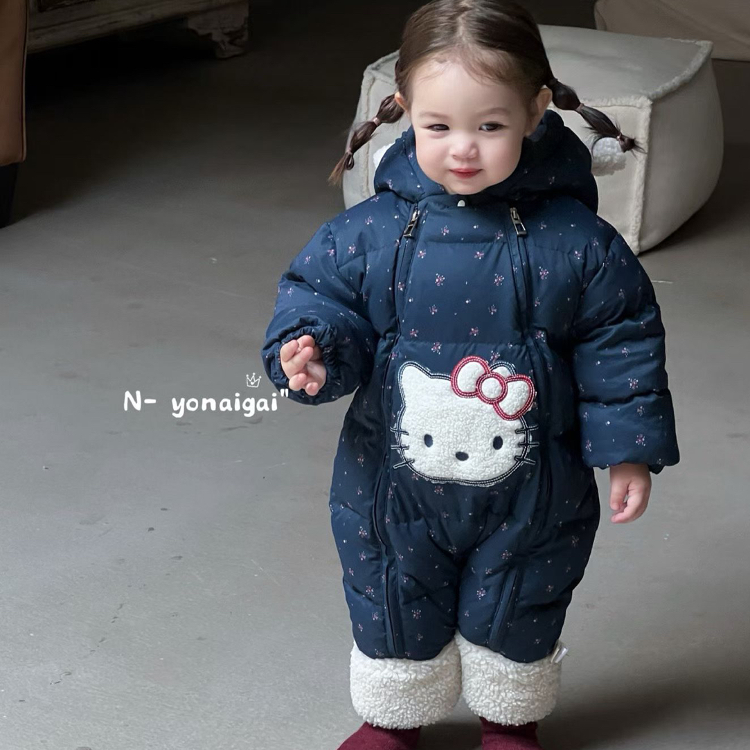 55156-男宝宝小狗绗棉背带裤套装