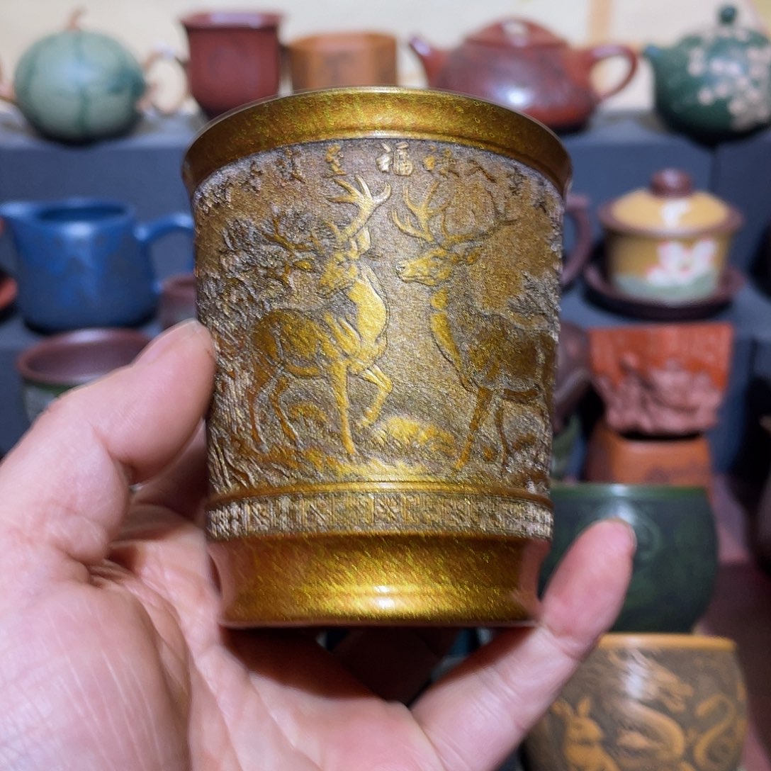 原矿紫砂手工主人杯