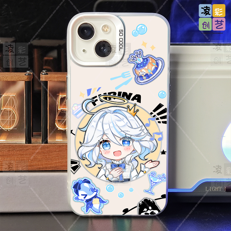 凌彩创艺适用于苹果华为小米游戏万圣节原神合集大孔IMD彩银壳