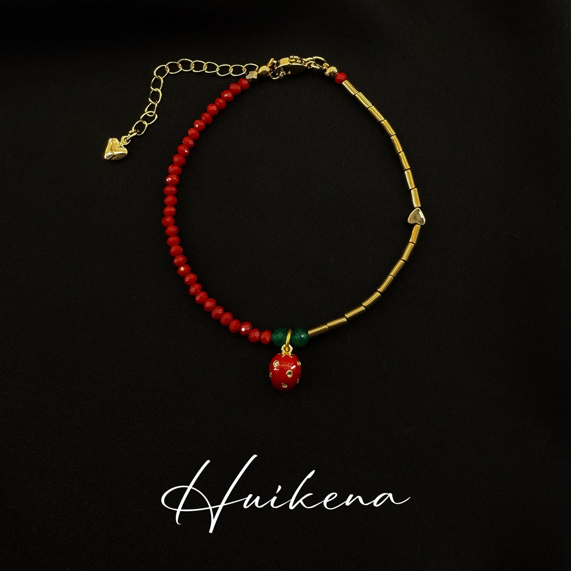 钛钢手链 HUIKENA【甜心草莓同款手链】2气质精致轻奢女款送礼NA105