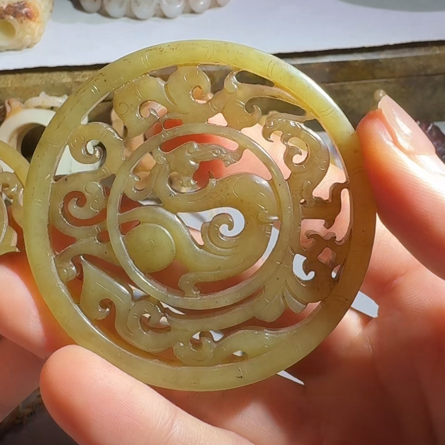 和田玉老玉收藏摆件挂件手把件老沁和田玉