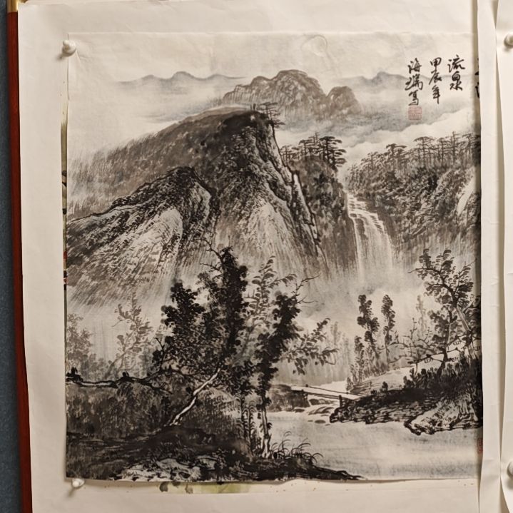 国画贾海瑞老师现场定制