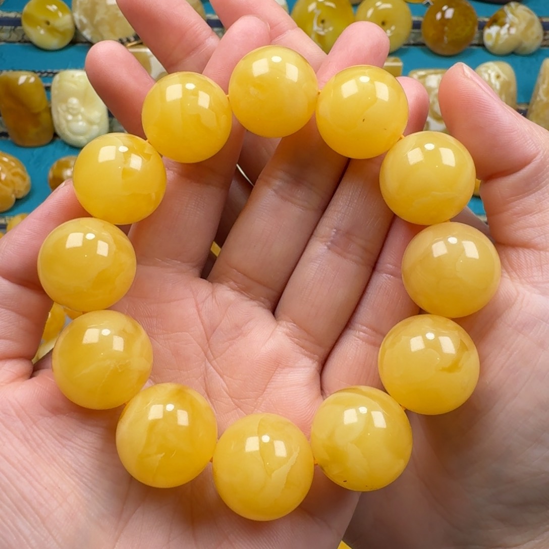 琥珀手链未镶嵌蜜蜡