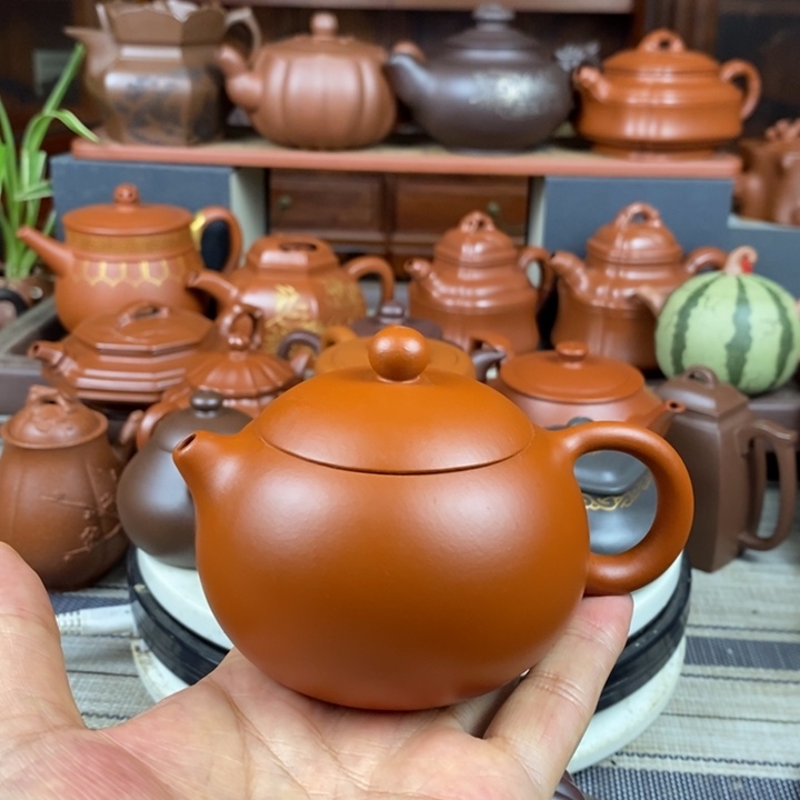 茶壶紫砂西施100-220cc原矿赵庄朱泥特价