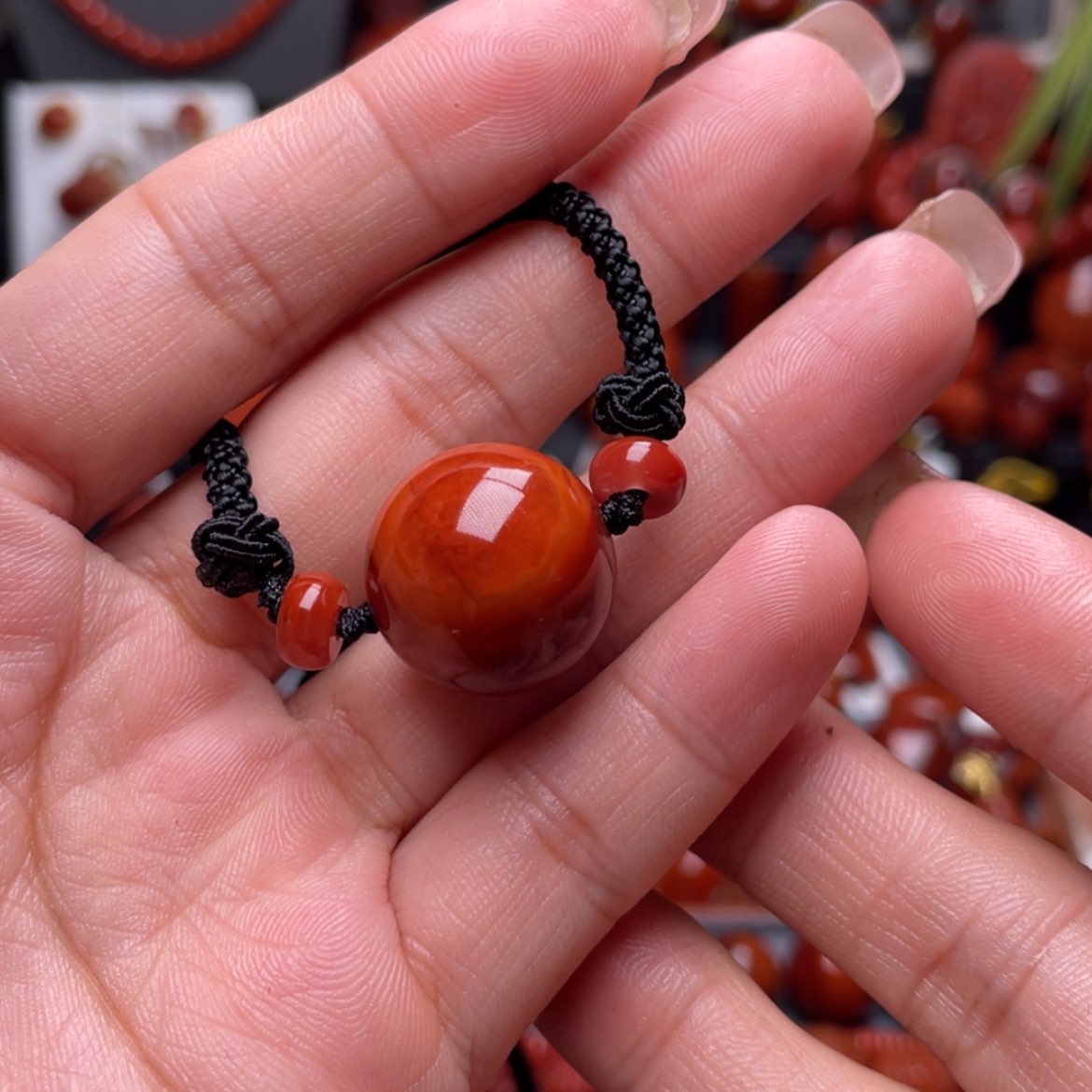 【闪购商品】南红玛瑙18.9锁骨珠未镶嵌