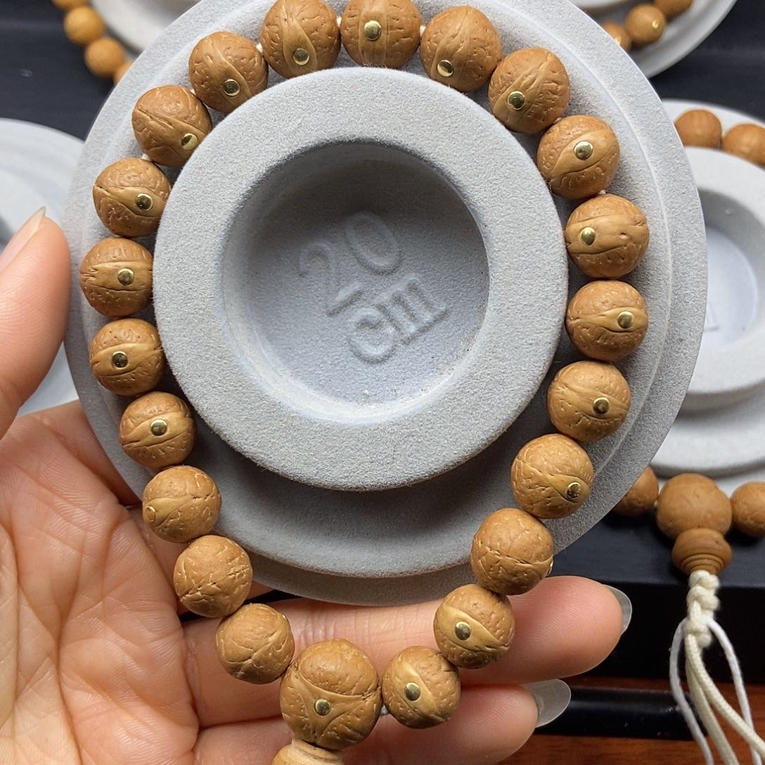 凤眼菩提手串12.5铜，25新籽