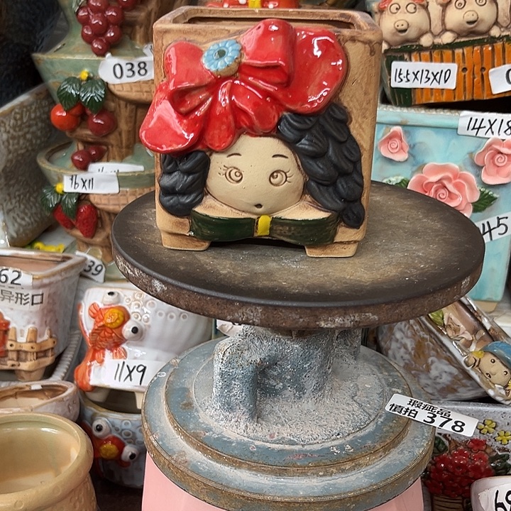 紫砂花盆粗陶材质多肉花盆