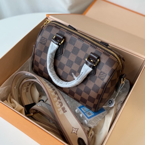 全新未使用 LouisVuitton/路易威登 【流莲里】Speedy 20 棋盘格