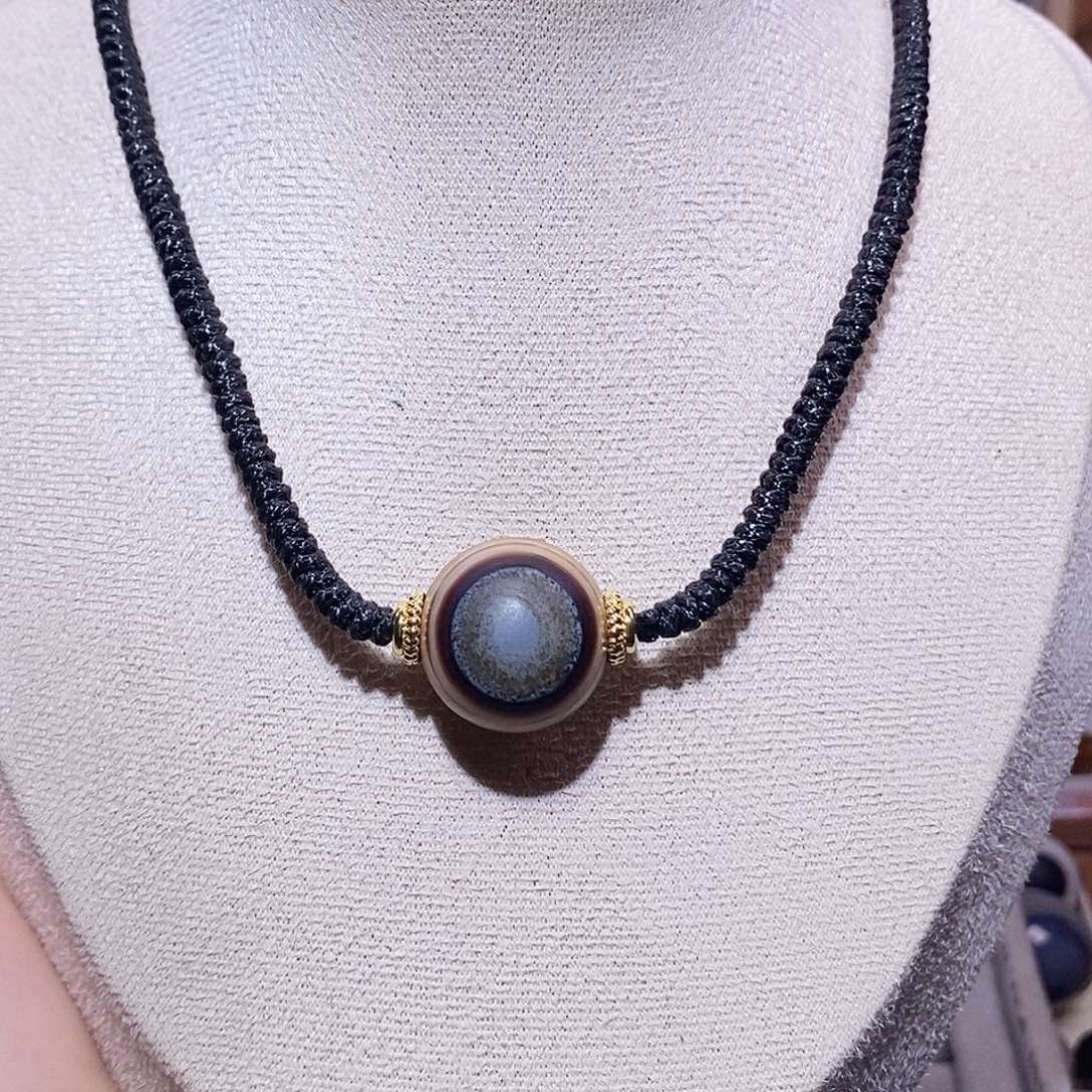 幸***草玛瑙/玉髓未镶嵌颈饰