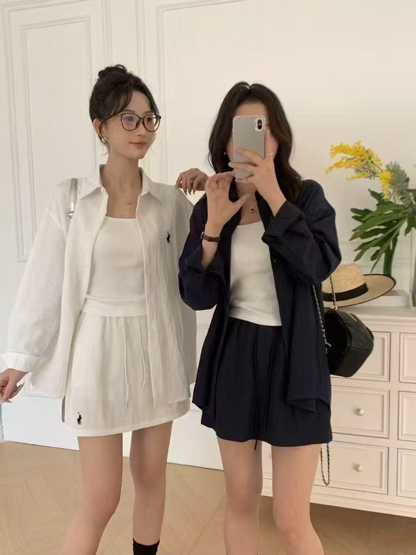 龙哥家～气质百搭洋气三件套套装，吊带带胸垫，裙子带安全裤810