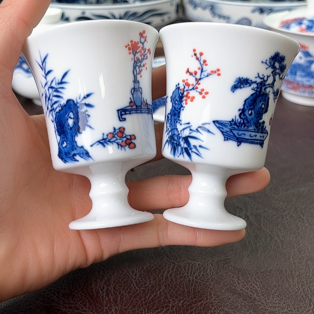 杯手绘高温瓷器瓷器