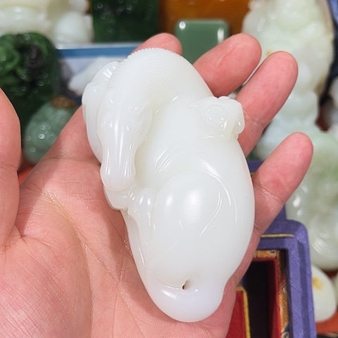 和田玉未镶嵌挂件