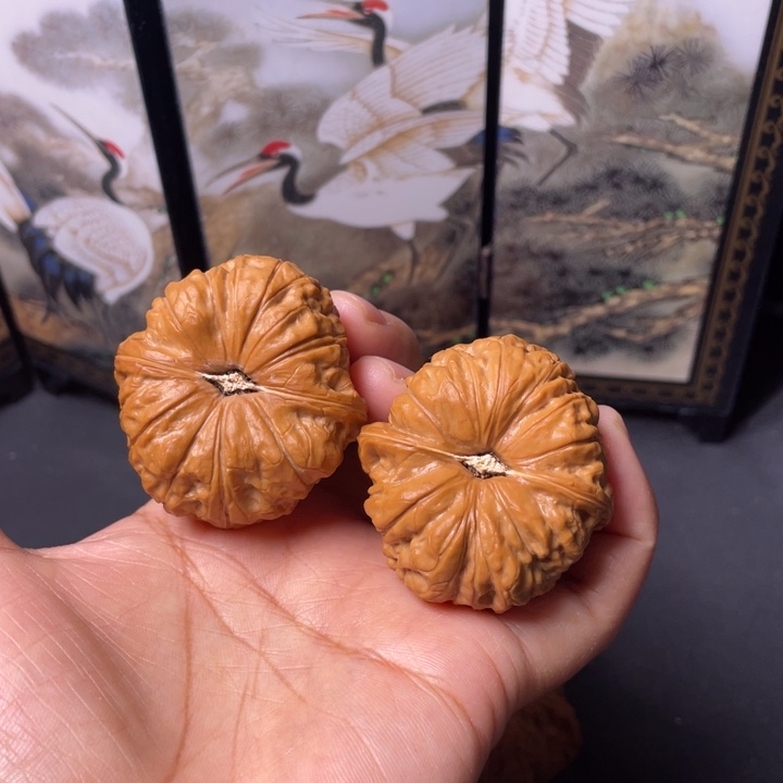 把件文玩核桃42南瓜墩 