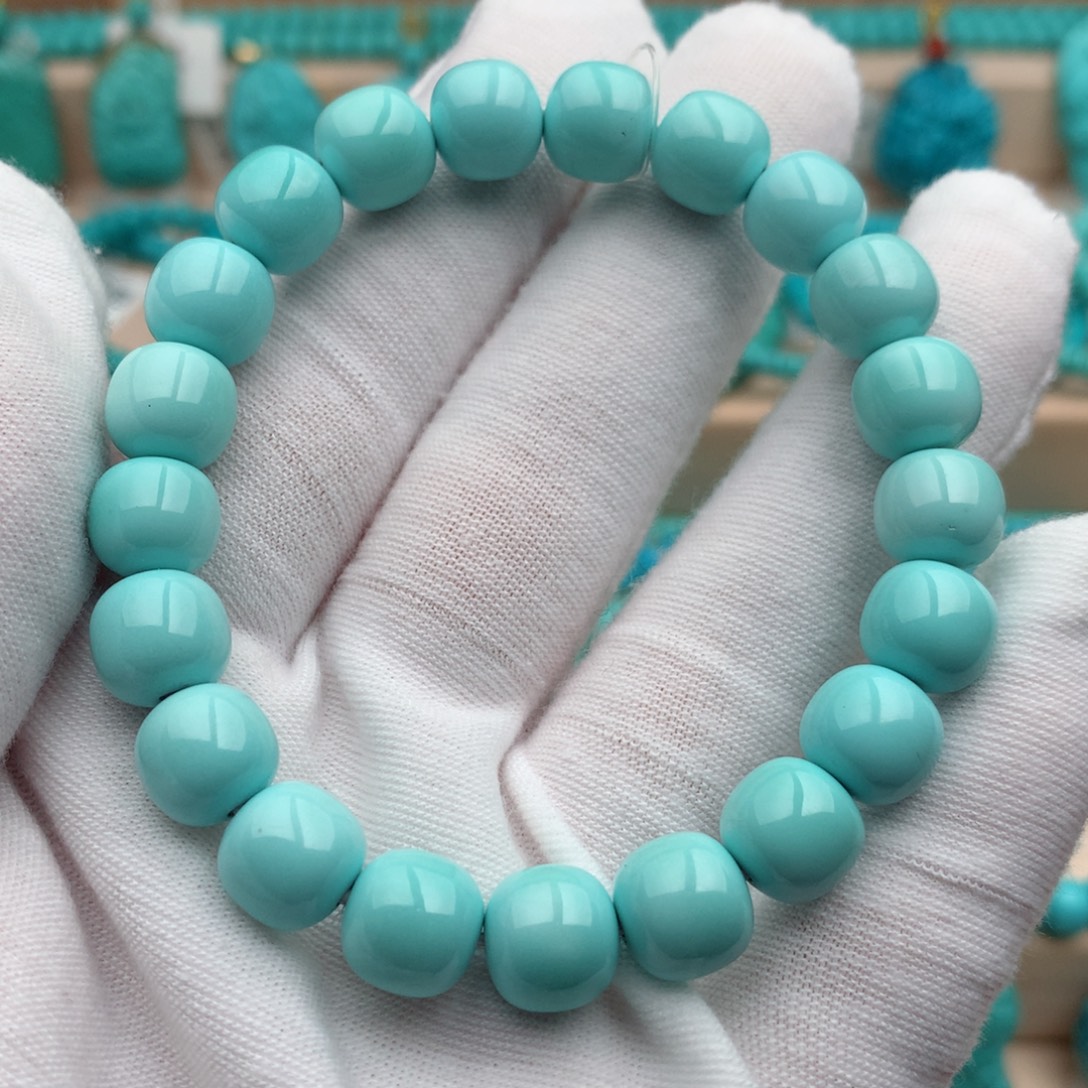 绿松石未镶嵌珠宝奇石9.2mm