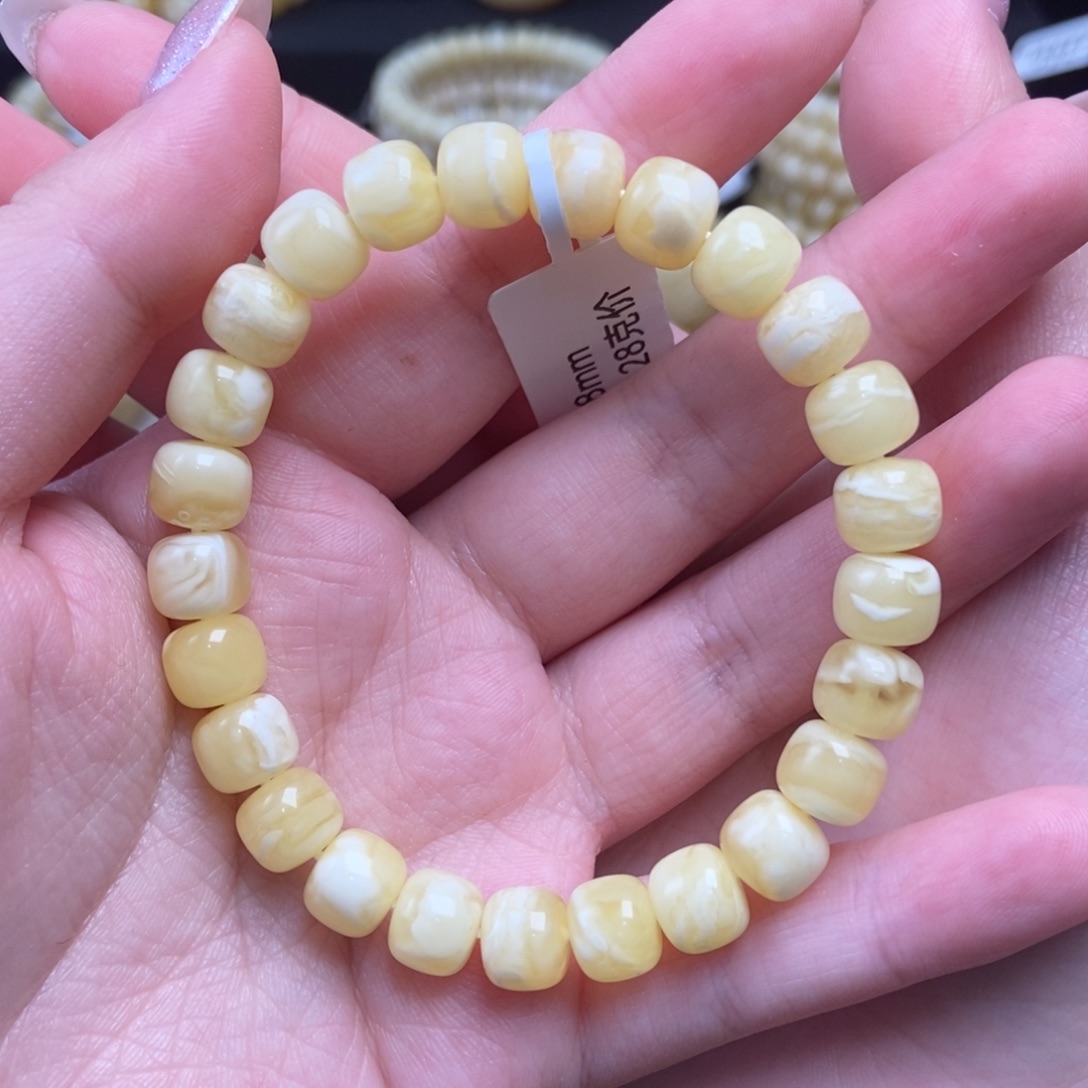 蜜蜡未镶嵌珠宝奇石卡8.6