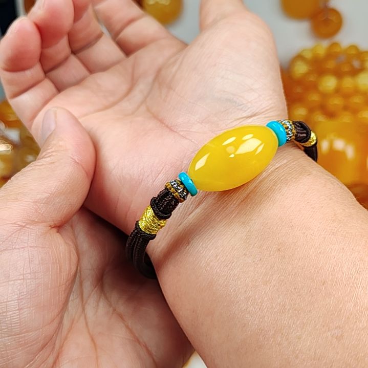 琥珀手链未镶嵌手链