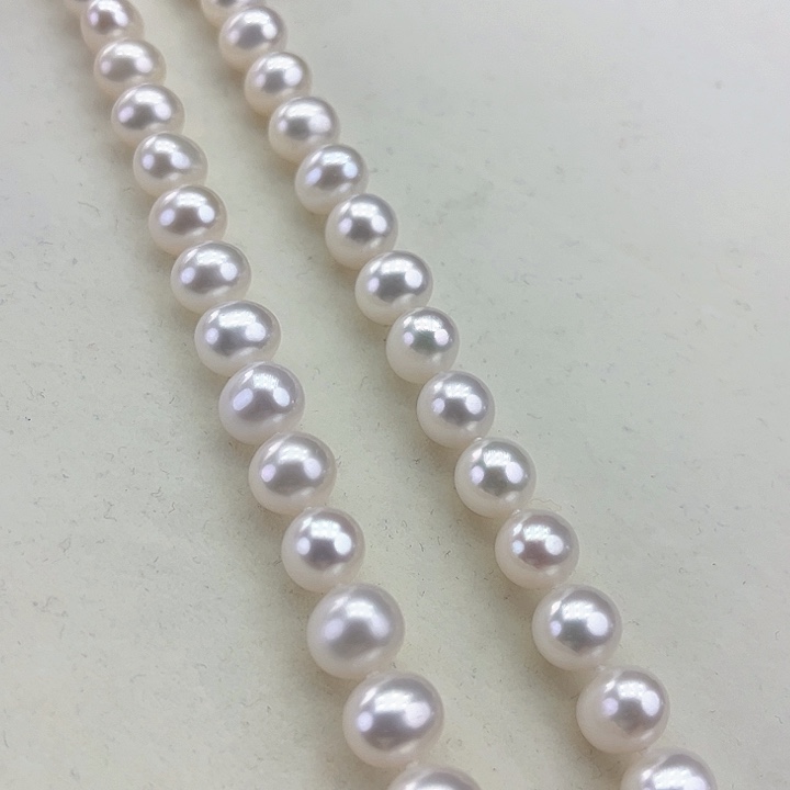 淡水珍珠颈饰银S925镶嵌卡9.10极光冷白高品