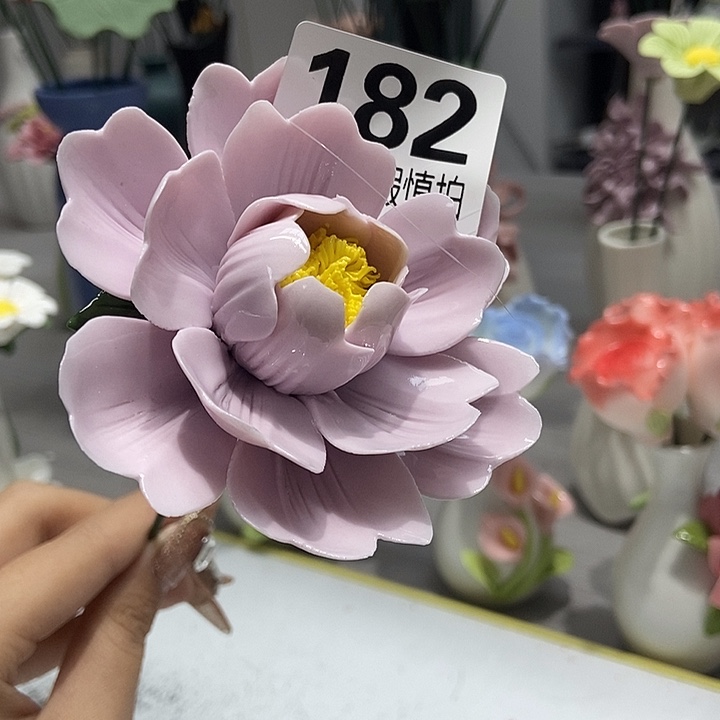 陶瓷纯手工捏花设计