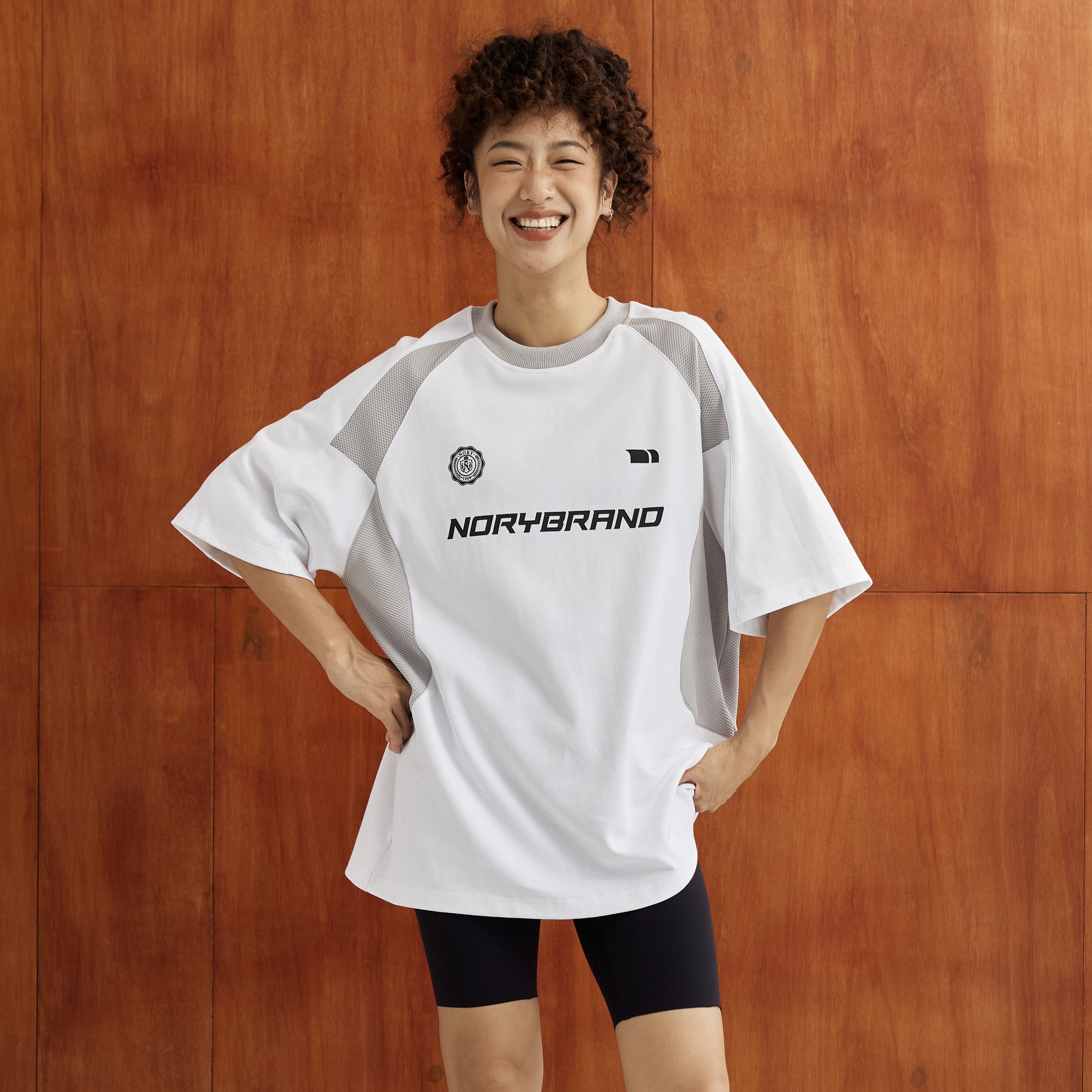 NORYBRAND户外拼接撞色球服设计运动男女透气短袖T恤Urbancore
