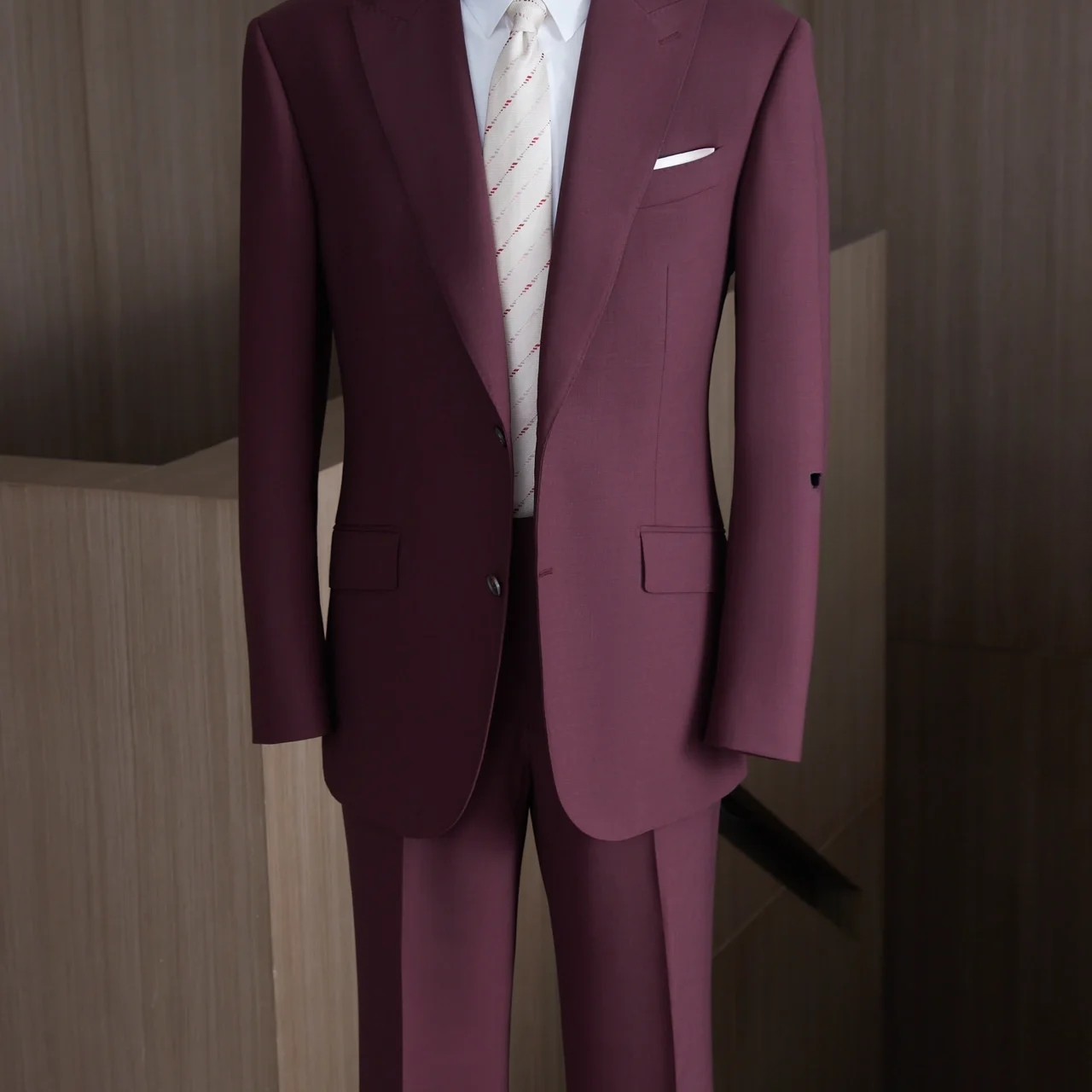 商务休闲英伦风长袖纽扣西服套装春秋礼服韩版青年