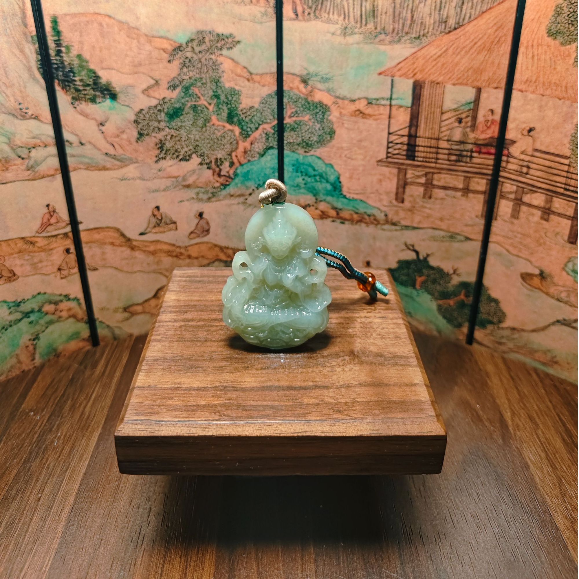 W和田玉度母吊坠0481
