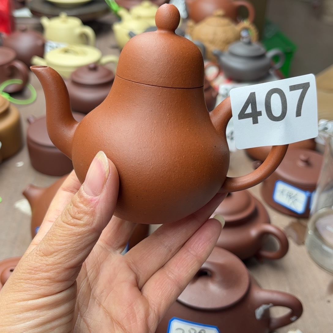 紫砂茶壶小红泥瑕疵170cc