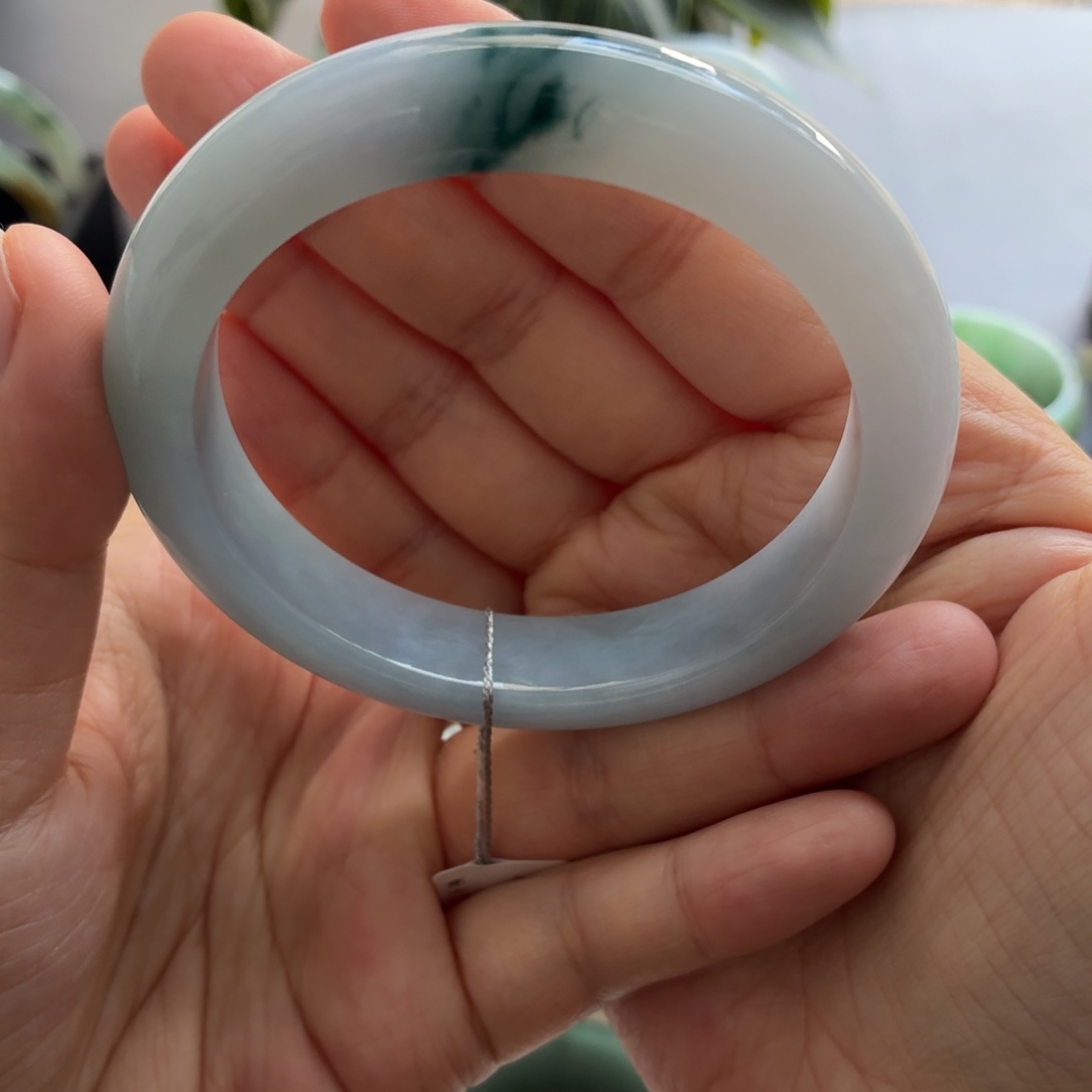 翡翠未镶嵌手镯天然