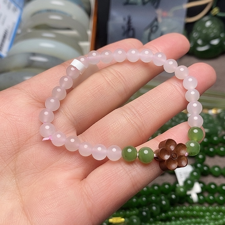 和田玉未镶嵌手链