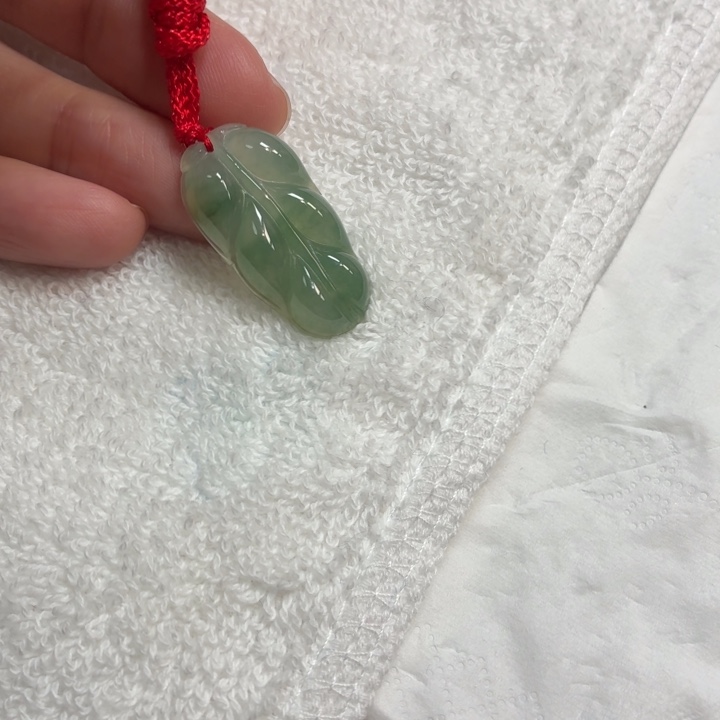 翡翠未镶嵌颈饰翡翠天然A货叶子