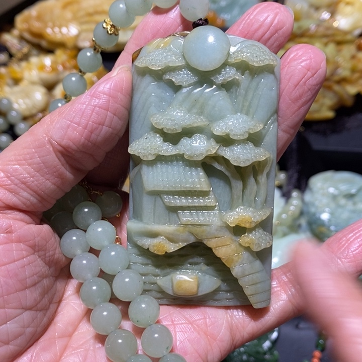 岫玉岫玉吊坠未镶嵌