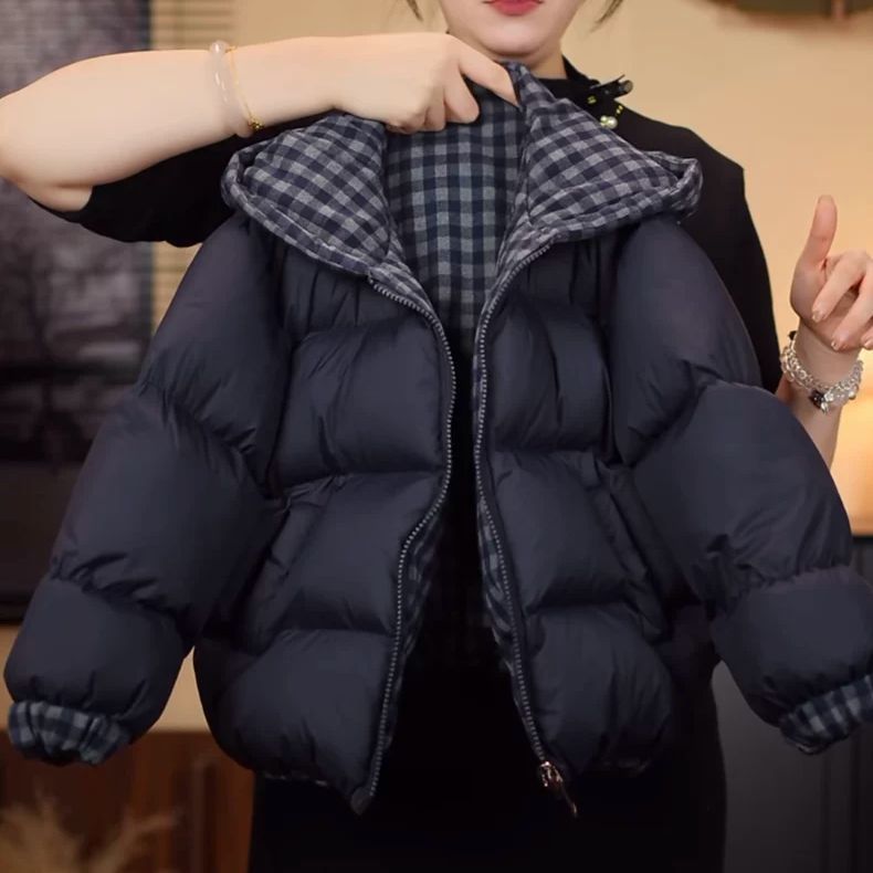 男女童冬季棉服2025新款儿童冬装加厚保暖外套洋气保暖双面穿棉衣